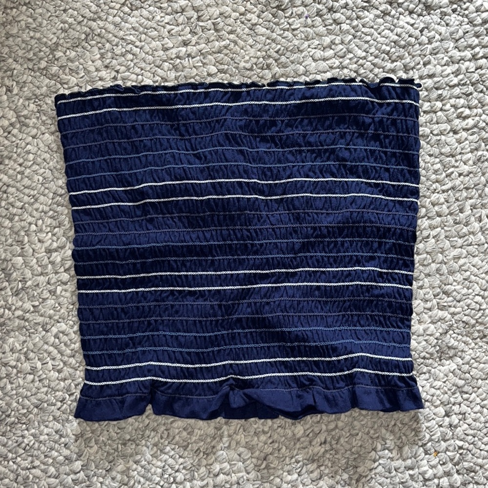 Navy blue tube top